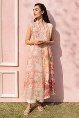 ALMOND PINK-3PC PRINTED LAWN SUIT