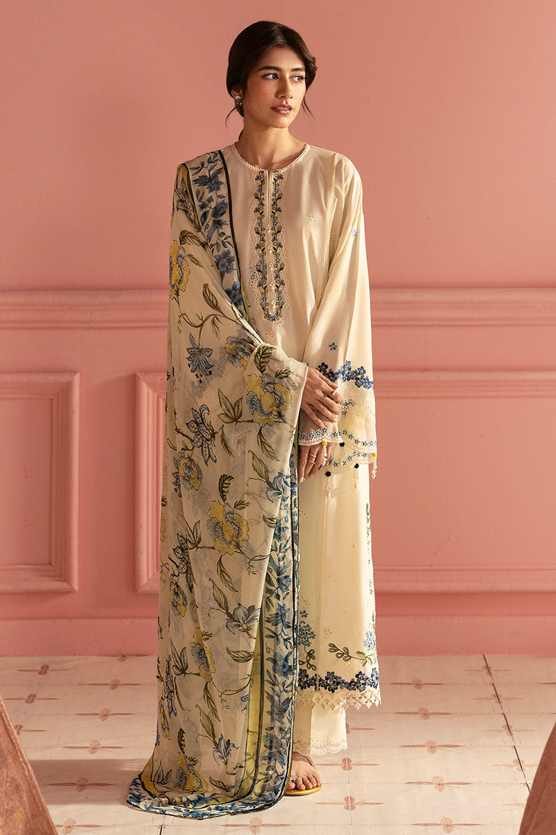 BLUE ALLURE-3PC PRINTED LAWN SUIT