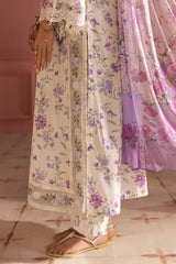 LILAC BLOOM-3PC PRINTED LAWN SUIT