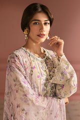 LILAC BLOOM-3PC (SHIRT, TROUSER & DUPATTA)