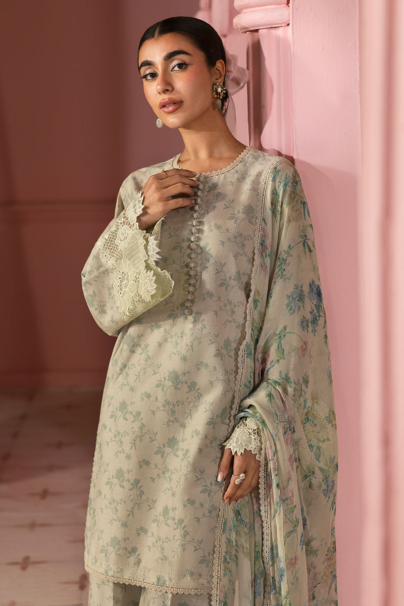 SAGE GLEAM-3PC PRINTED LAWN SUIT