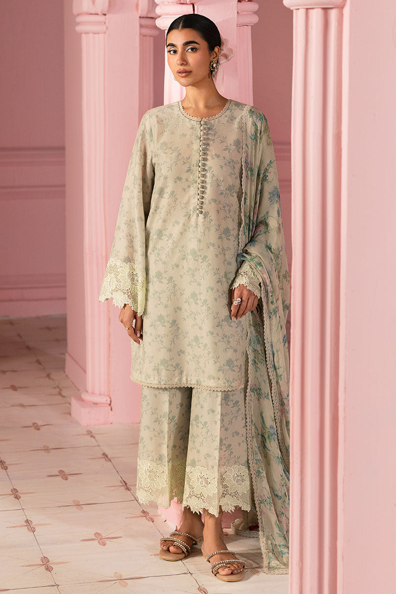 SAGE GLEAM-3PC PRINTED LAWN SUIT