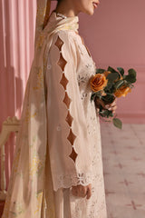 PEACH PARFAIT-3PC PRINTED LAWN SUIT