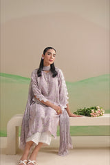 ARCTIC BLOOM-2PC (SHIRT & DUPATTA)