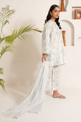 PRISTINE ICE-3PC (SHIRT,DUPATTA & TROUSER)