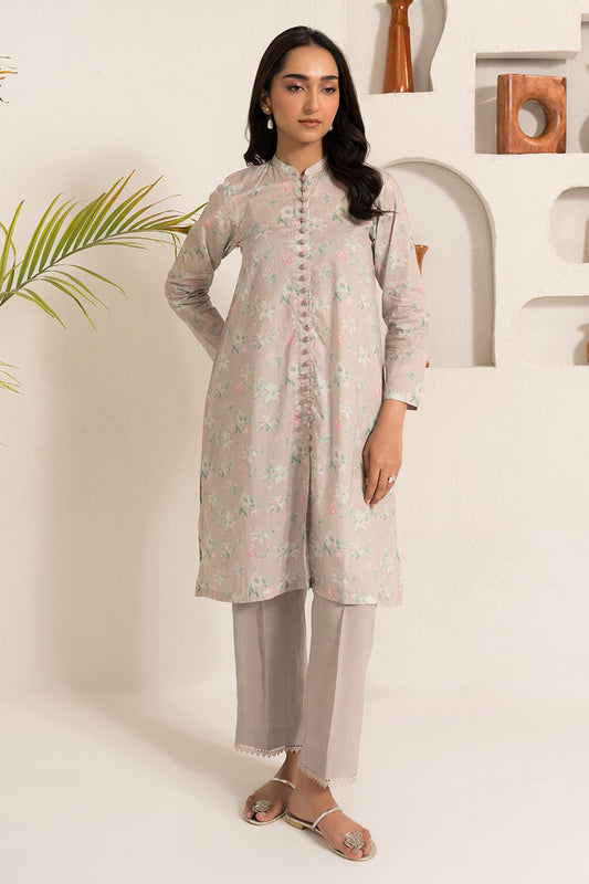 FLORAL ASH-2PC (SHIRT & TROUSER)