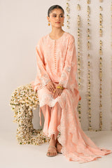 PLUSH PEACH-3PC (SHIRT,TROUSER & DUPATTA)