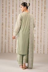 LUSH GREEN-3PC (SHIRT,TROUSER & DUPATTA)
