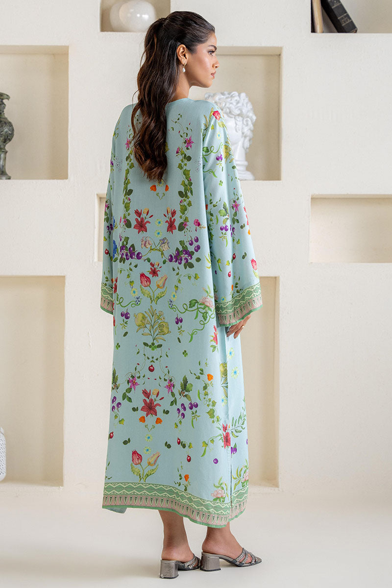 OCEAN MIST PRINTED SILK SHIRT