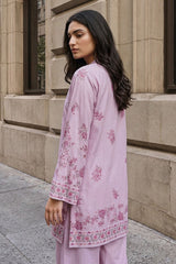 MAUVE CHARM-2PC LINEN PRINTED SUIT