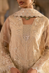 PEBBLE GLAM-3PC ORGANZA EMBROIDERED PRET