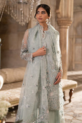 AQUA SPARKLE-3PC (SHIRT, TROUSER & DUPATTA)