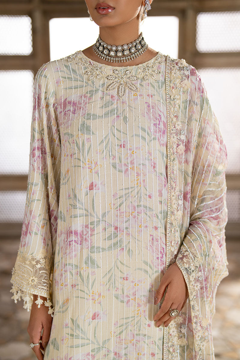 MUTED CELADON EMBROIDERED SILK SHIRT