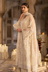 PEBBLE GLAM-3PC ORGANZA EMBROIDERED PRET