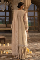 PEBBLE GLAM-3PC ORGANZA EMBROIDERED PRET