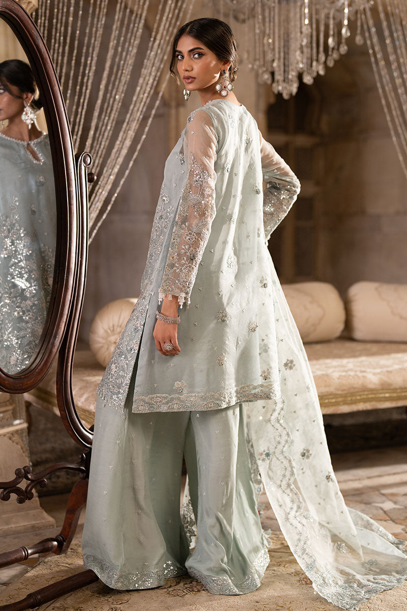 AQUA SPARKLE-3PC (SHIRT, TROUSER & DUPATTA)