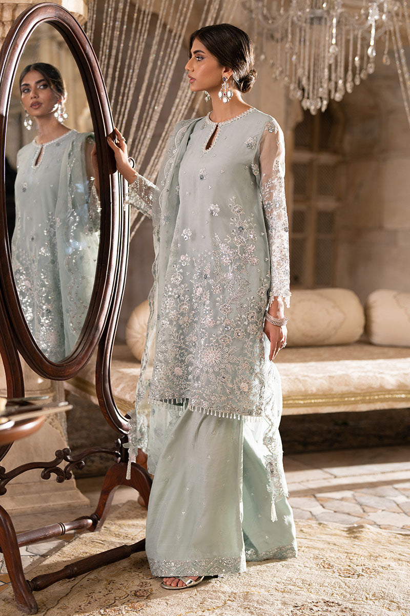 AQUA SPARKLE-3PC (SHIRT, TROUSER & DUPATTA)