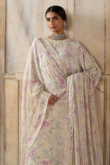 MUTED CELADON EMBROIDERED SILK SHIRT