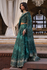 SEQUIN GROVE-3PC SILK EMBROIDERED PRET