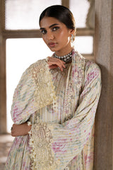 MUTED CELADON EMBROIDERED SILK SHIRT