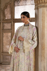 MUTED CELADON EMBROIDERED SILK SHIRT