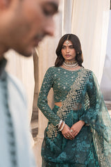 SEQUIN GROVE-3PC SILK EMBROIDERED PRET