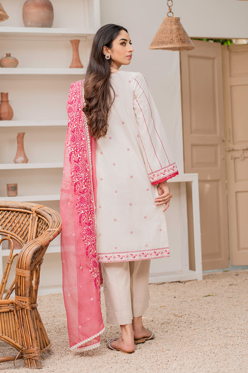 PEARL ROUGH - EMBROIDERED SHIRT - 3PC