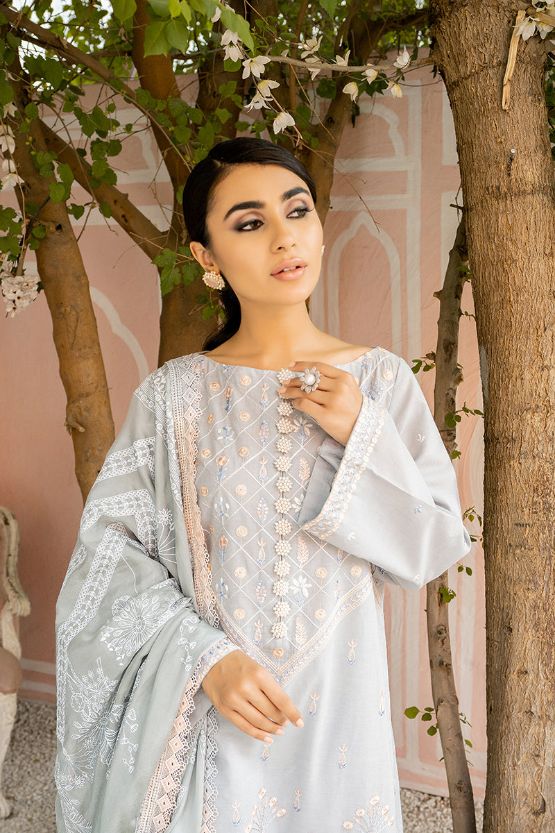 EFFLUVIUM DEW - EMBROIDERED LAWN - 3 PCS