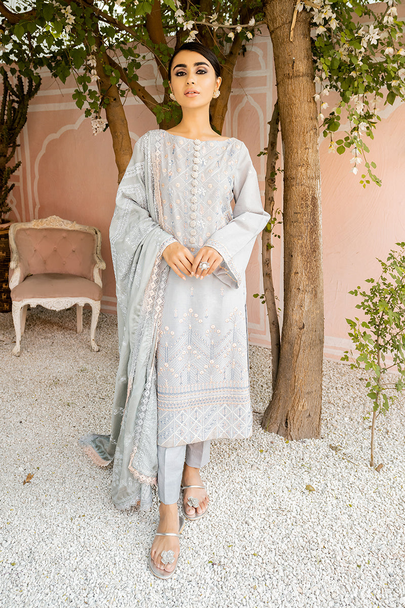 EFFLUVIUM DEW - EMBROIDERED LAWN - 3 PCS