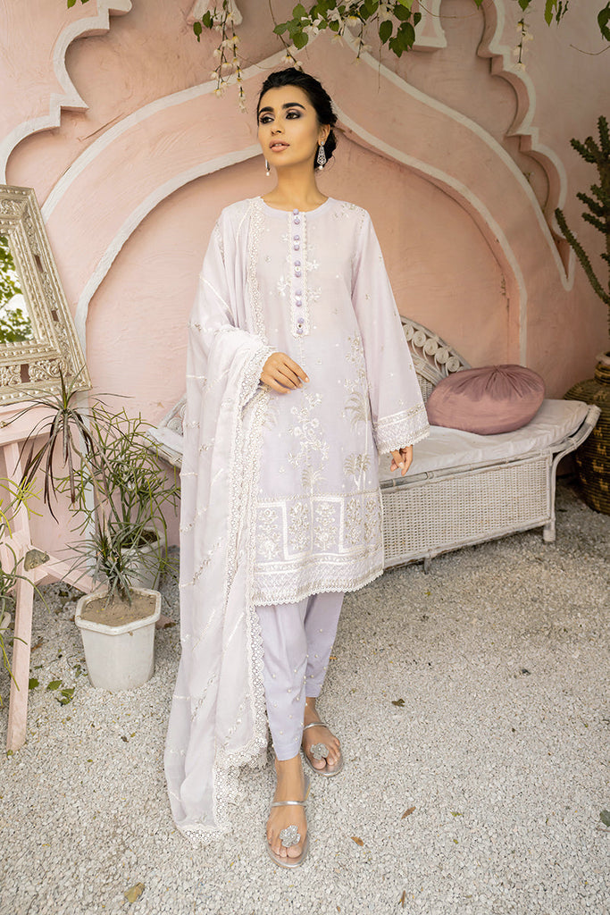 BURNISHED LIGHT - EMBROIDERED LAWN - 3 PCS
