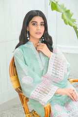 PISTACHIO PAISLEY - EMBROIDERED SHIRT