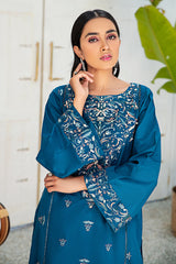 AZURE CERISE - EMBROIDERED SHIRT