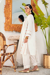 PEARL WINE - 2PC - EMBELLISHED SHIRT