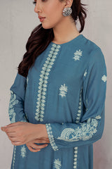 SAPPHIRE TRIBE EMBROIDERED SHIRT