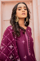 PLUM FIESTA-2PC (SHIRT & DUPATTA)