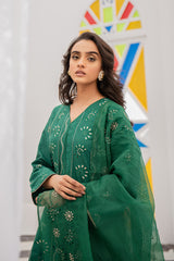 EMARALD GREEN-2PC (SHIRT & DUPATTA)