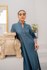 CERULEAN ASH EMBROIDERED SHIRT