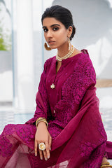 PLUM SIENNA-2PC (SHIRT & DUPATTA)