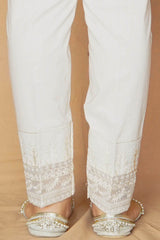 EMB TAPERED PANTS-1