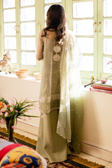 ROYAL OPULENCE-4PC NET EMBROIDERED SUIT