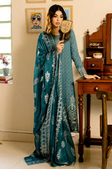 STELLAR OPALINE-4PC CHIFFON EMBROIDERED SUIT