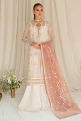 DREAMY TINT-4PC ORGANZA EMBROIDERED SUIT