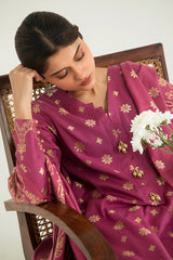 VERDURE TALE-B-3PC COTTON JACQUARD SUIT