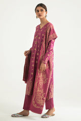 VERDURE TALE-B-3PC COTTON JACQUARD SUIT