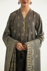 TRIBAL VISION-B-3PC COTTON JACQUARD SUIT