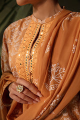 SUNSET BLING-3PC LAWN EMBROIDERED SUIT