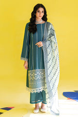 BERYL GRACE-3PC EMBROIDERED LAWN SUIT