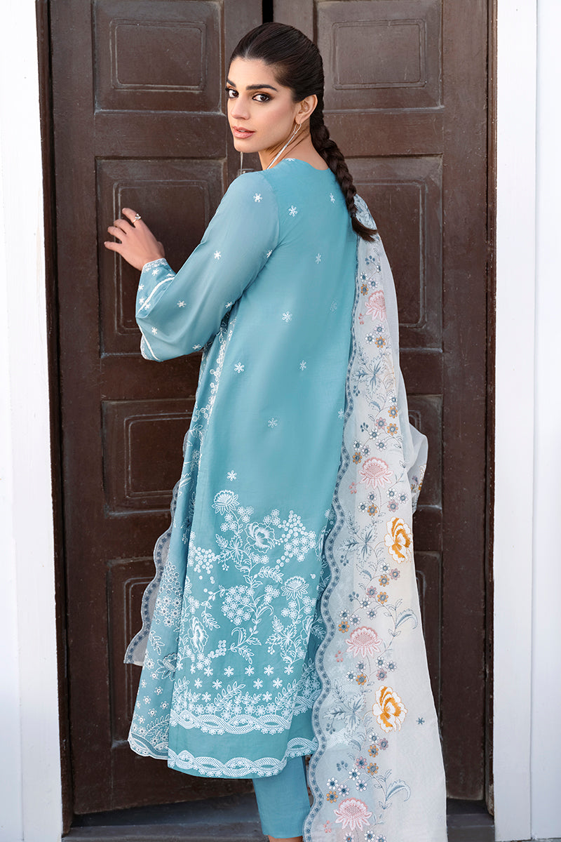 FLORAL BLISS-3PC DIGITAL PRINTED LAWN SUIT