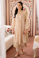 ROSE DUST-3PC COTTON JACQUARD SUIT