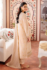 ROSE DUST-3PC COTTON JACQUARD SUIT